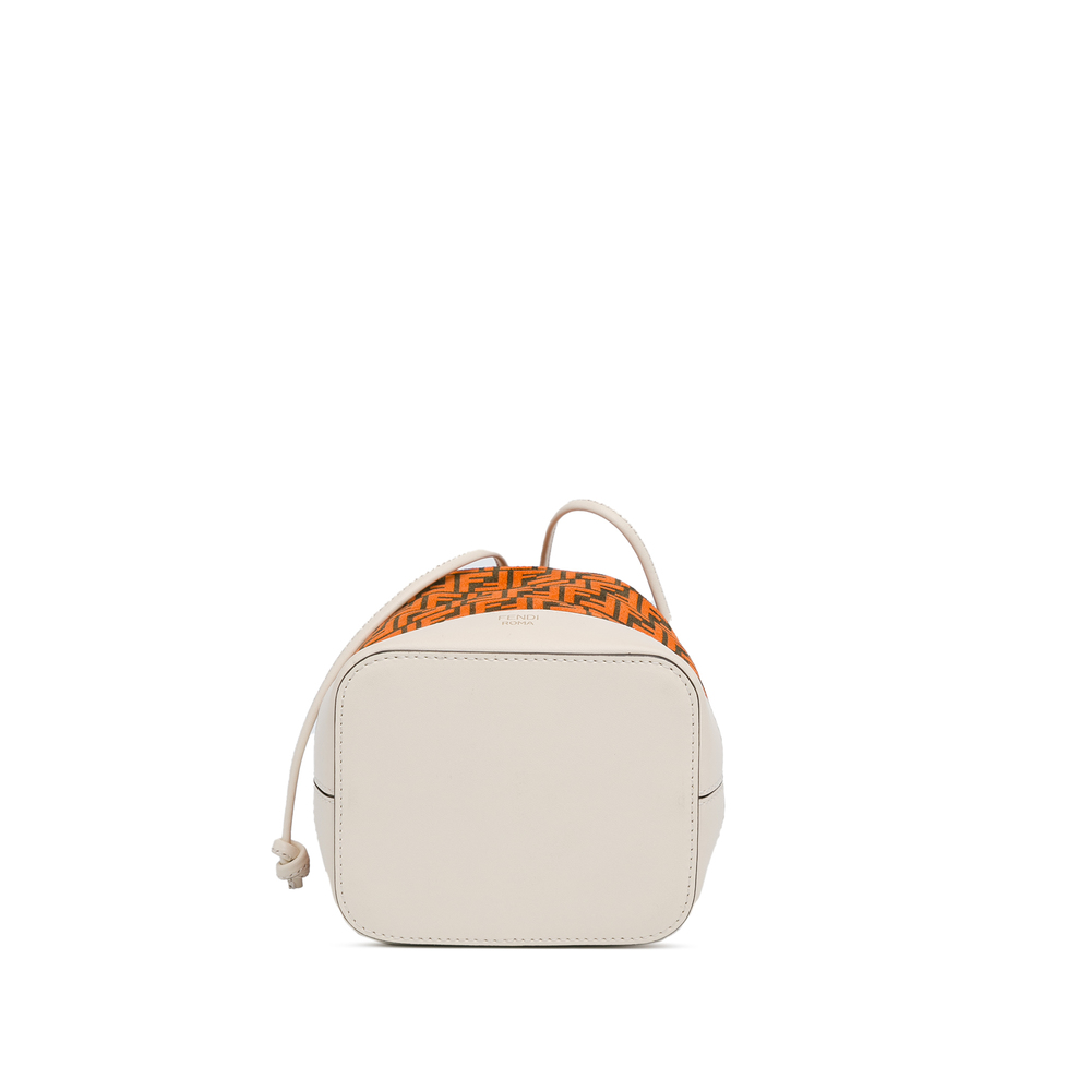 Pre-Loved Fendi Mini Zucca Suede F is Fendi Mon Tresor Bucket - Picture 4 of 9